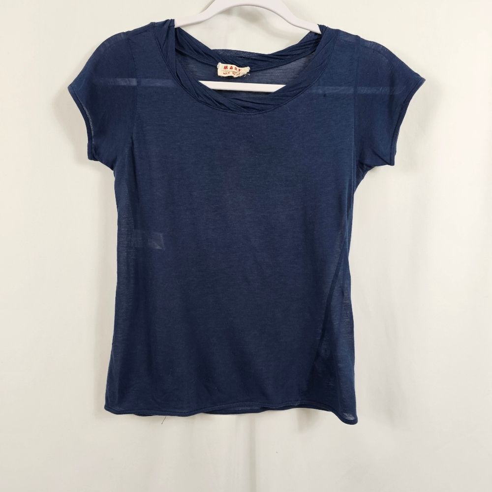 Marni Tee in Navy - Size 42 (6 US)